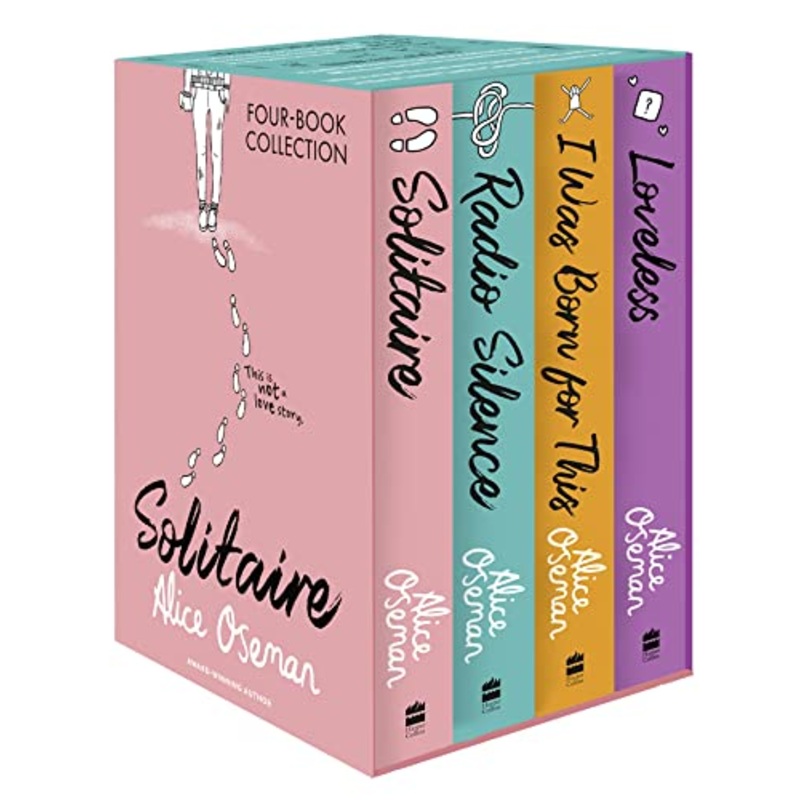 Alice Oseman Four-Book Collection Box Set (Solitaire, Radio Silence, I Was Born For This, Loveless)