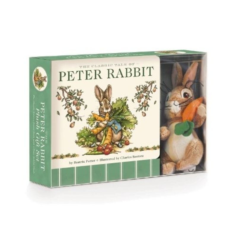 The Peter Rabbit Plush Gift Set (The Revised Edition): Includes the Classic Edition Board Book + Plush Stuffed Animal Toy Rabbit Gift Set