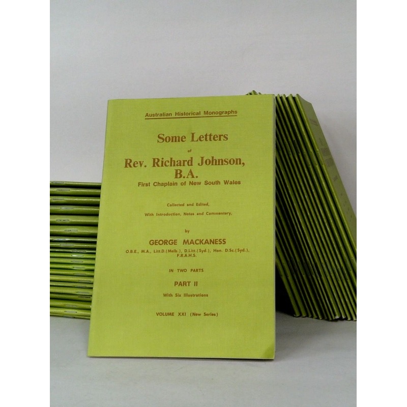 Australian Historical Monographs (Full Set of 44 Parts) (New Series)